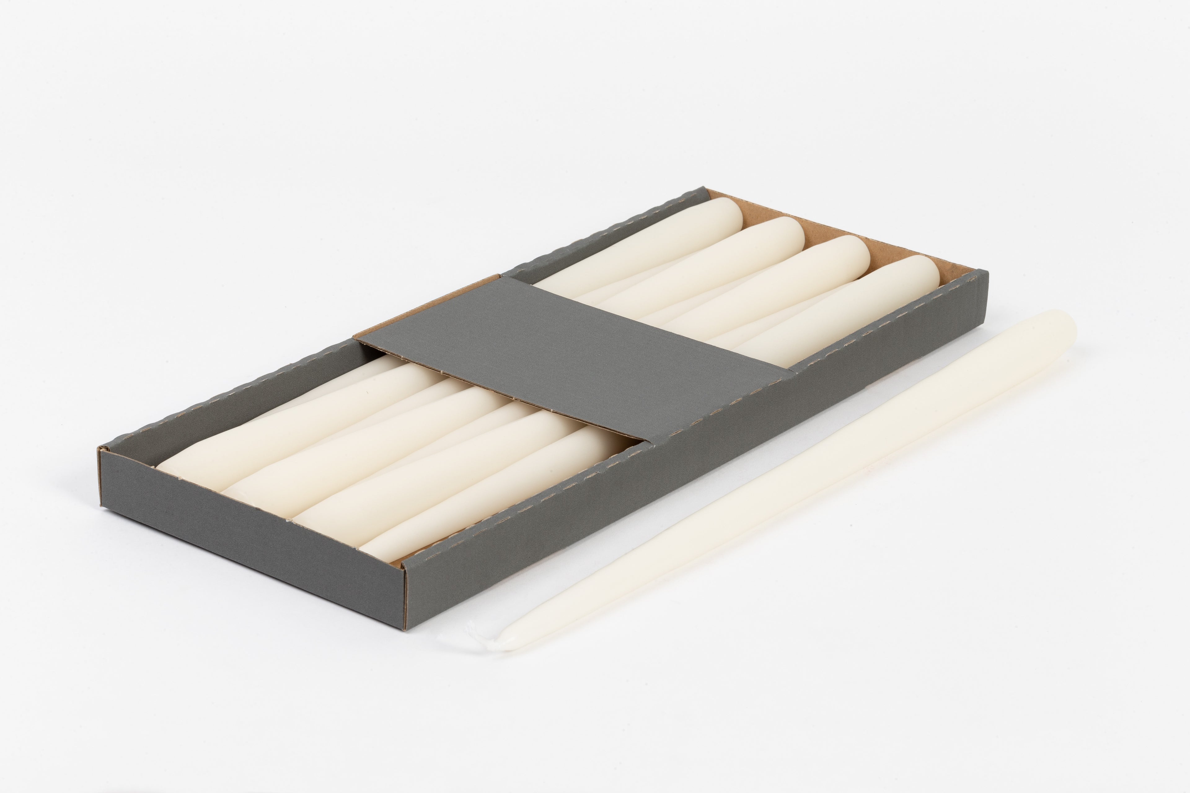 Candele coniche Avorio Ø25 mm. h400 mm. confezione da 8 pezzi Cereria San Giacomo