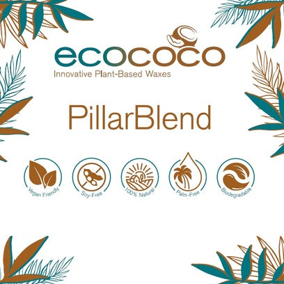 EcoCoco PillarBlend Wax Beads for Scented Candles and Molds