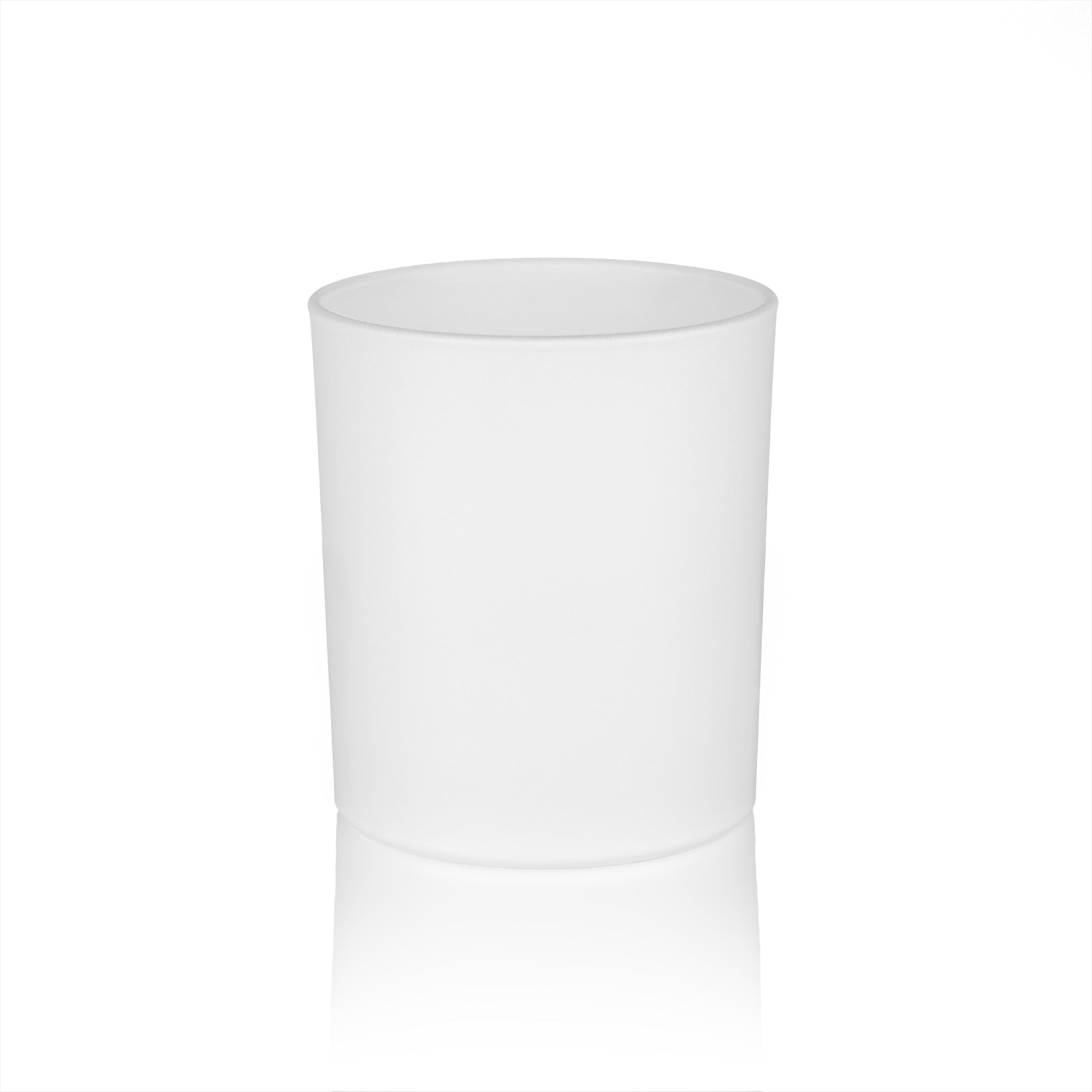 Candela profumata personalizzata Bicchiere Satinato Bianco