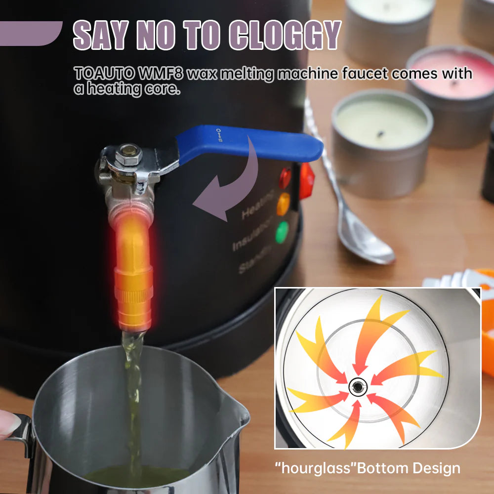 Fusore per Cera 8 L ToAuto