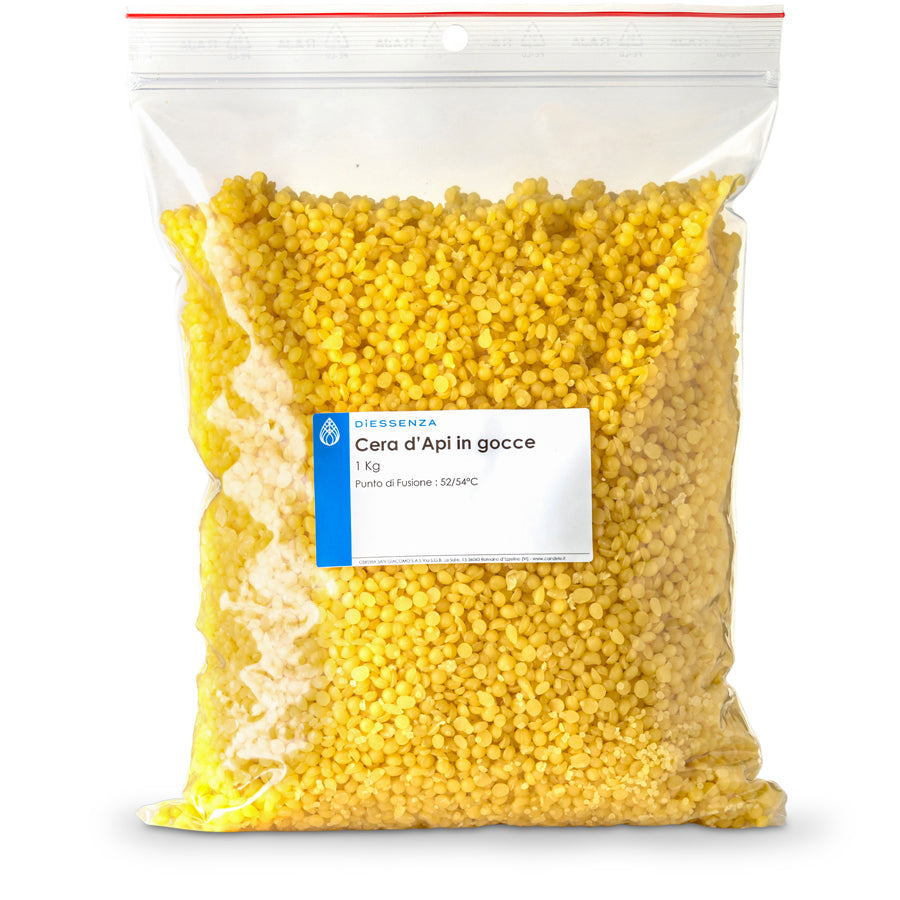 Beeswax drops in 1kg pack.