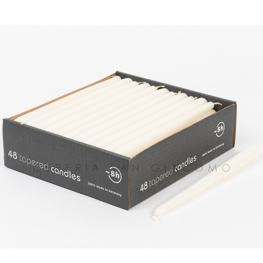 Candele Decorative Müller Avorio - Set 8 Pezzi, 48x62 Mm, 10 Ore - Foto 12