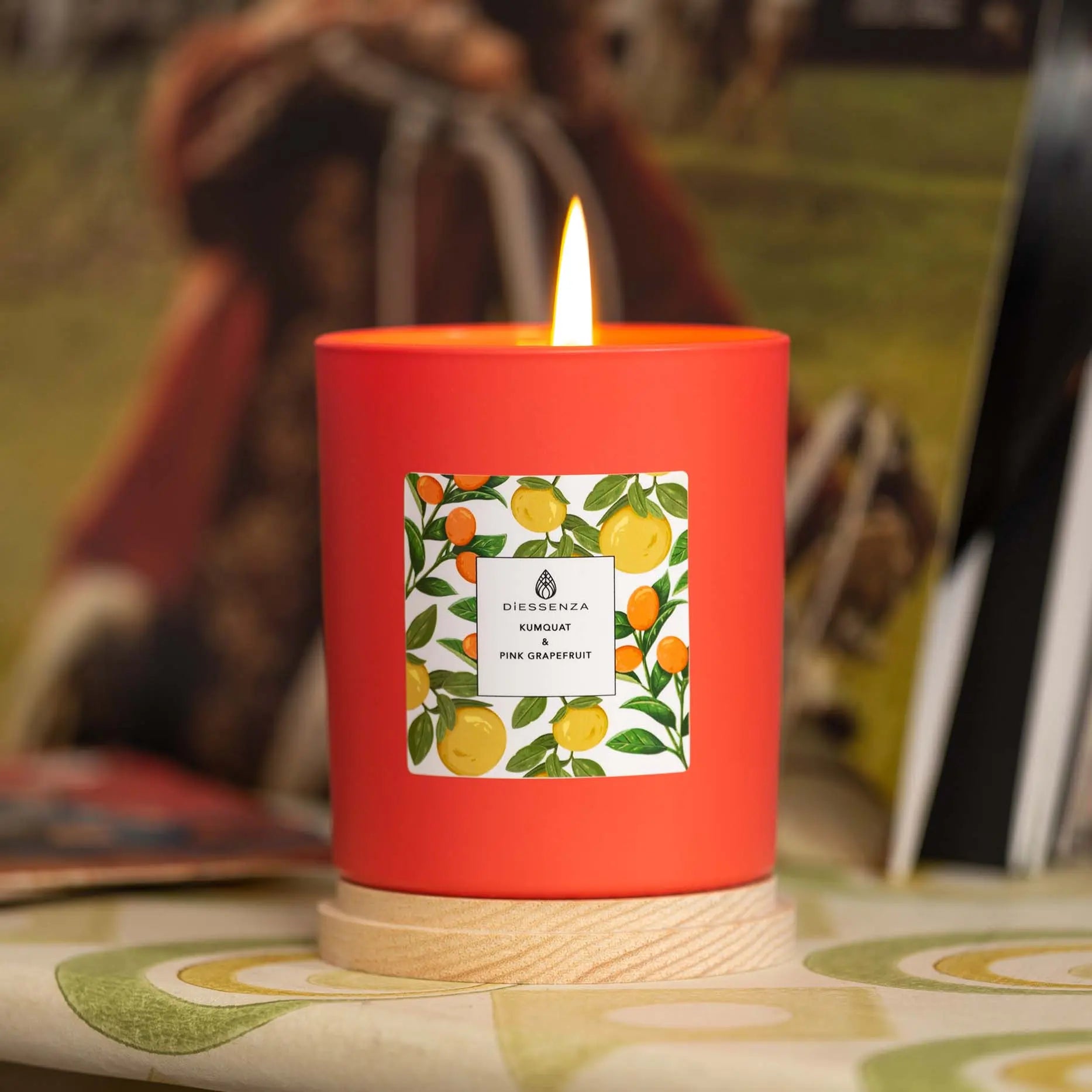 DiEssenza Kumquat & Pink Grapefruit- Mandarino Cinese & Pompelmo Rosa Candela profumata Candele-cereriasangiacomo