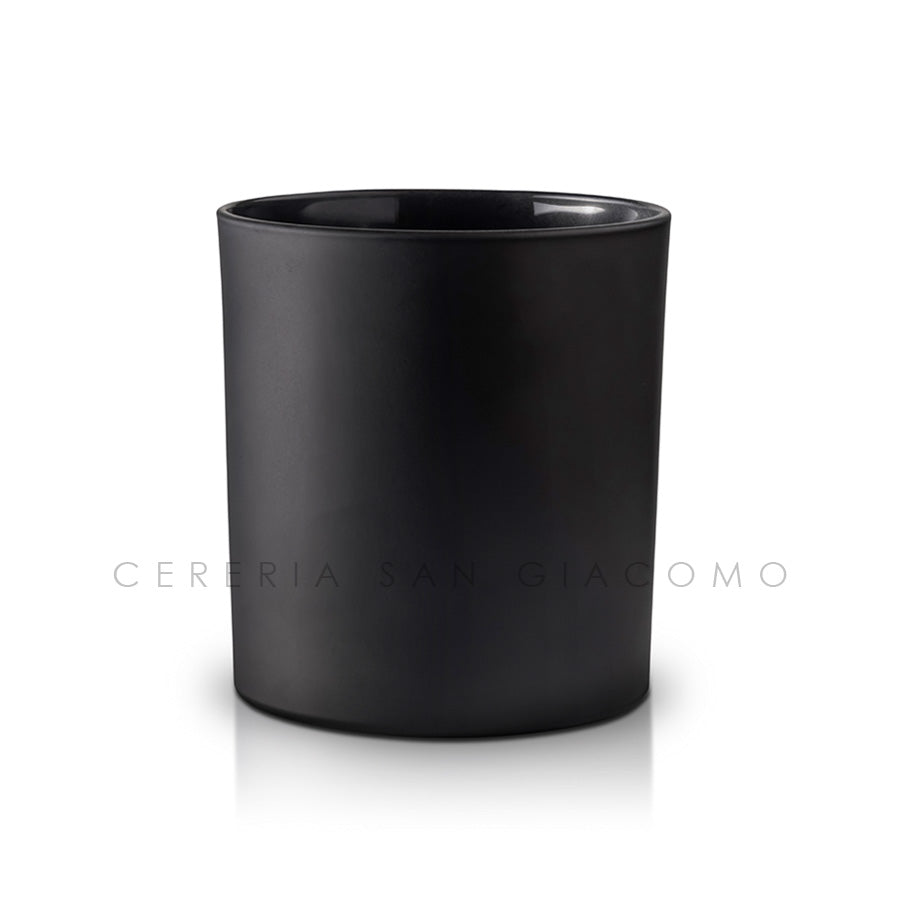 30cl black satin glass. Ø76 mm. H 92 mm. Pack of 6.