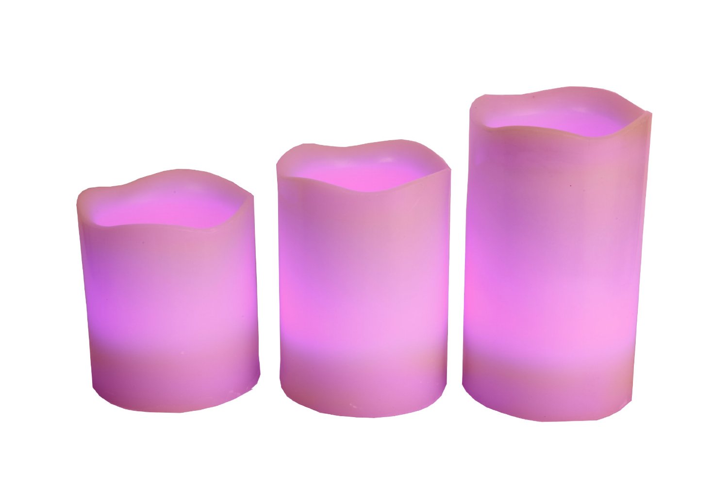Candele cilindriche a Led 12 colori con vera cera naturale con Timer e Telecomando Candele-cereriasangiacomo