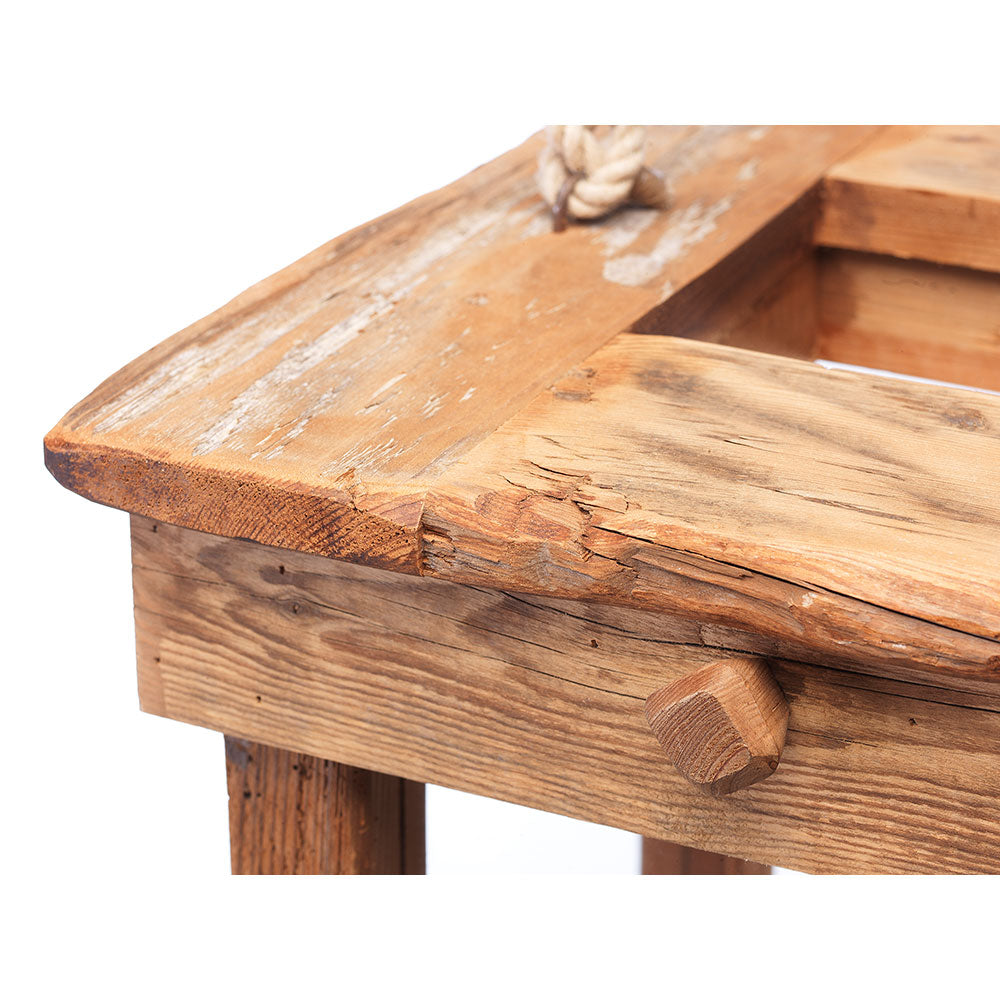 Lanterna in Legno di Maso h 60 cm.