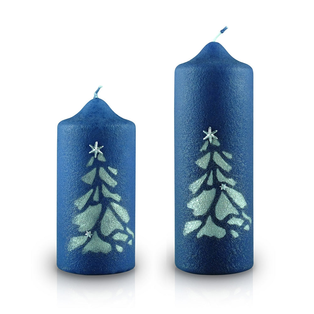 Candele Blu di Cobalto - Piccola 17 Cm