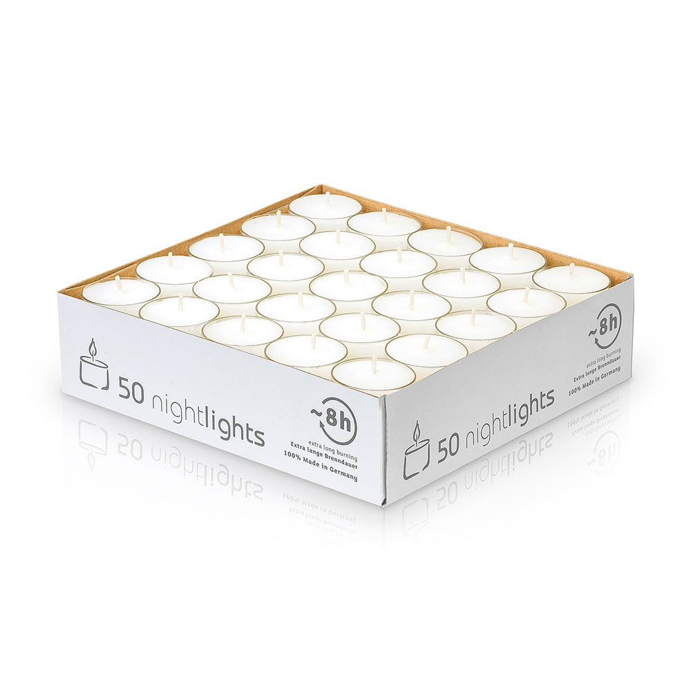 Tealight trasparenti - 8 pezzi