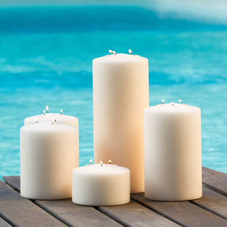 Candele Cilindriche a tre stoppini Candele-cereriasangiacomo