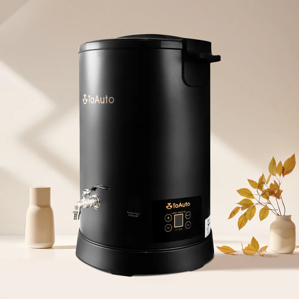 Fonditore Elettrico Per Cera Per Candele 12,7 Litri, Controllo Temperatura E Beccuccio, Acciaio Inox, RIEDHOFF