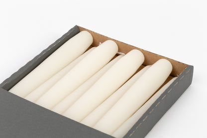 Candele coniche Avorio Ø25 mm. h400 mm. confezione da 8 pezzi Cereria San Giacomo