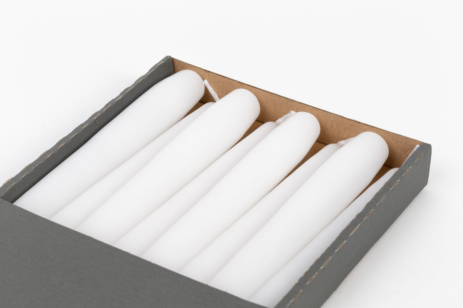 Candele coniche Bianche Ø25 mm. h400 mm. confezione da 8 pezzi Cereria San Giacomo