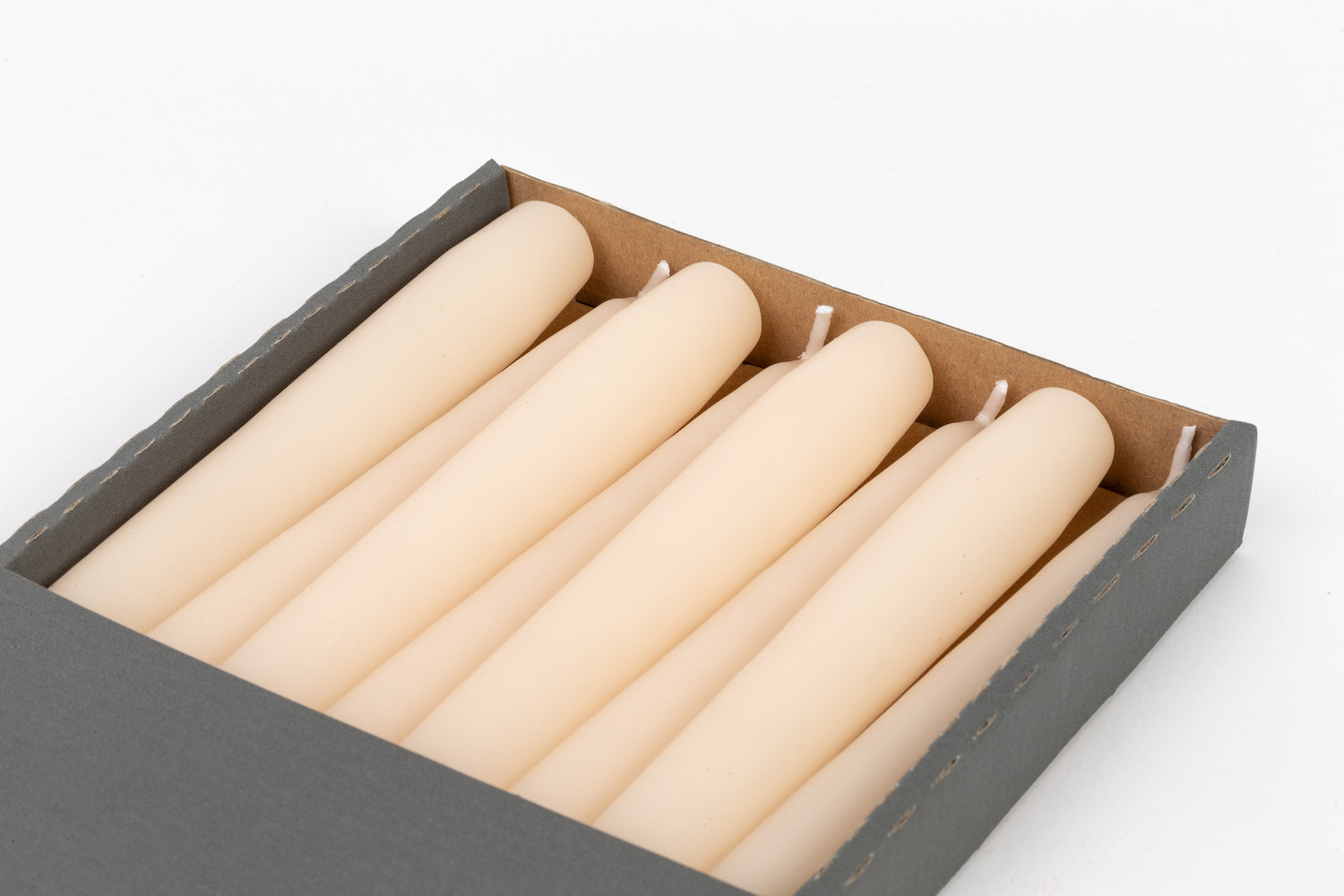 Candele coniche Crema Ø25 mm. h400 mm. confezione da 8 pezzi Cereria San Giacomo