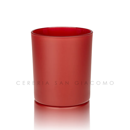 Bicchieri in vetro satinato Rosso Rubino da 30 cl. Ø80 mm. h 92 mm. confezione da 6 Cereria San Giacomo