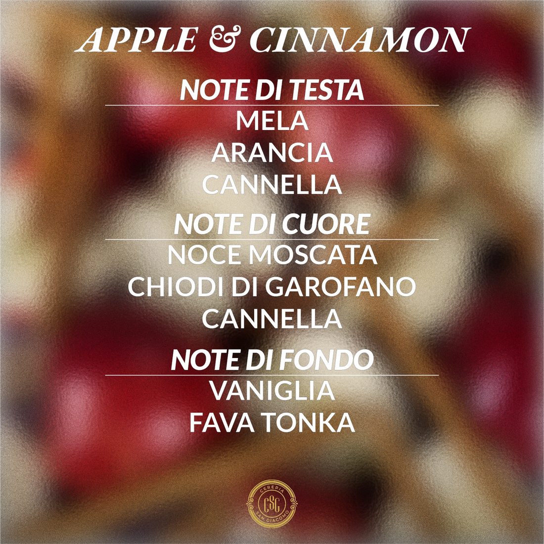 Apple &amp; Cinnamon (Mela &amp; Cannella)