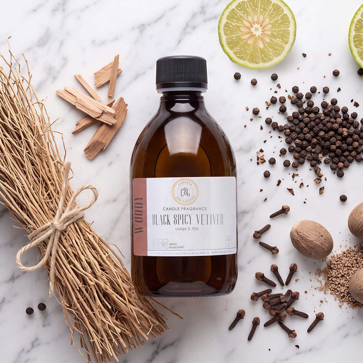 Black Spicy Vetiver Cereria San Giacomo