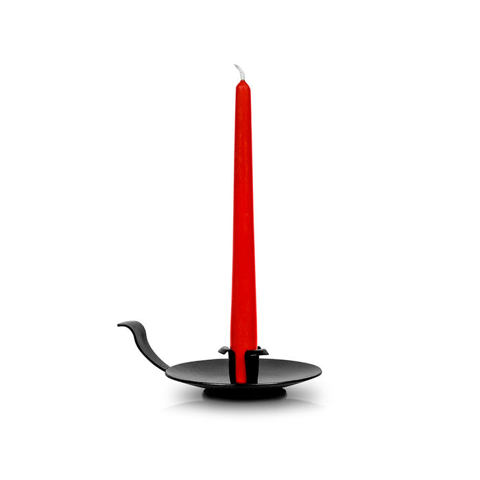 Bugia portacandele in Ferro Nero per candele coniche